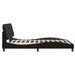 Queen Size Bed Frame With Headboard Black 153x203 Cm Velvet