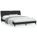 Queen Size Bed Frame With Headboard Black 153x203 Cm Velvet