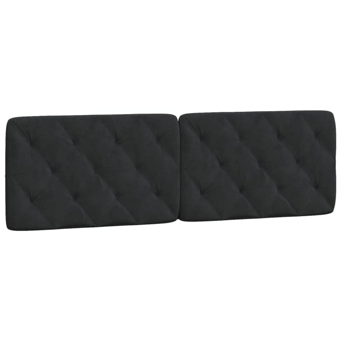 Queen Size Bed Frame With Headboard Black 153x203 Cm Velvet