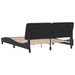 Queen Size Bed Frame With Headboard Black 153x203 Cm Velvet