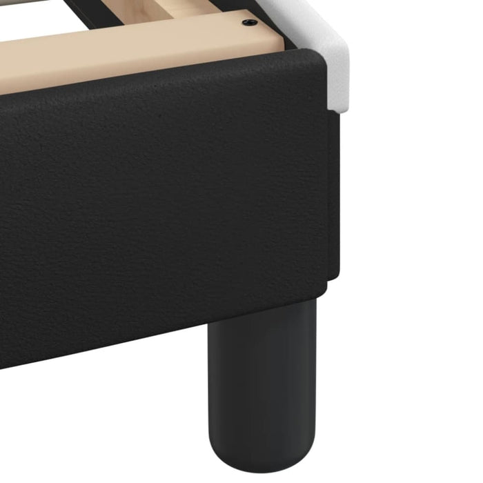 Queen Size Bed Frame with Headboard Black and White 152x203