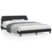 Queen Size Bed Frame with Headboard Black and White 152x203