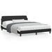 Queen Size Bed Frame with Headboard Black and White 152x203