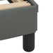 Queen Size Bed Frame with Headboard Dark Grey 152x203 Cm