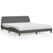 Queen Size Bed Frame With Headboard Dark Grey 152x203 Cm