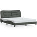 Queen Size Bed Frame With Headboard Dark Grey 153x203 Cm