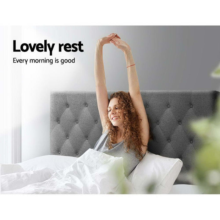 Queen Size Bed Head Headboard Bedhead Fabric Frame Base