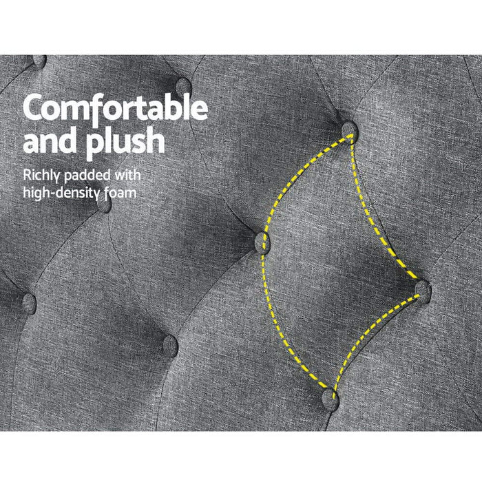 Queen Size Bed Head Headboard Bedhead Fabric Frame Base