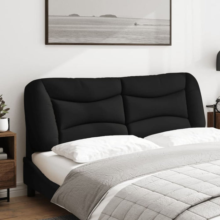 Queen Size Headboard Cushion Black 152 Cm Fabric Tialtb