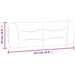 Queen Size Headboard Cushion Black 152 Cm Fabric Tialtb
