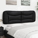 Queen Size Headboard Cushion Black 152 Cm Faux Leather
