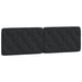 Queen Size Headboard Cushion Black 153 Cm Velvet Txbilkk