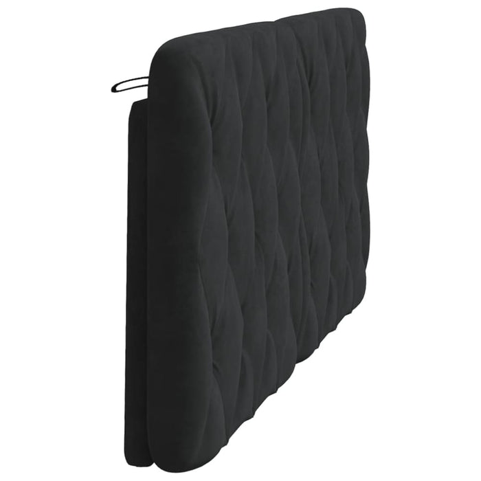 Queen Size Headboard Cushion Black 153 Cm Velvet Txbilkk