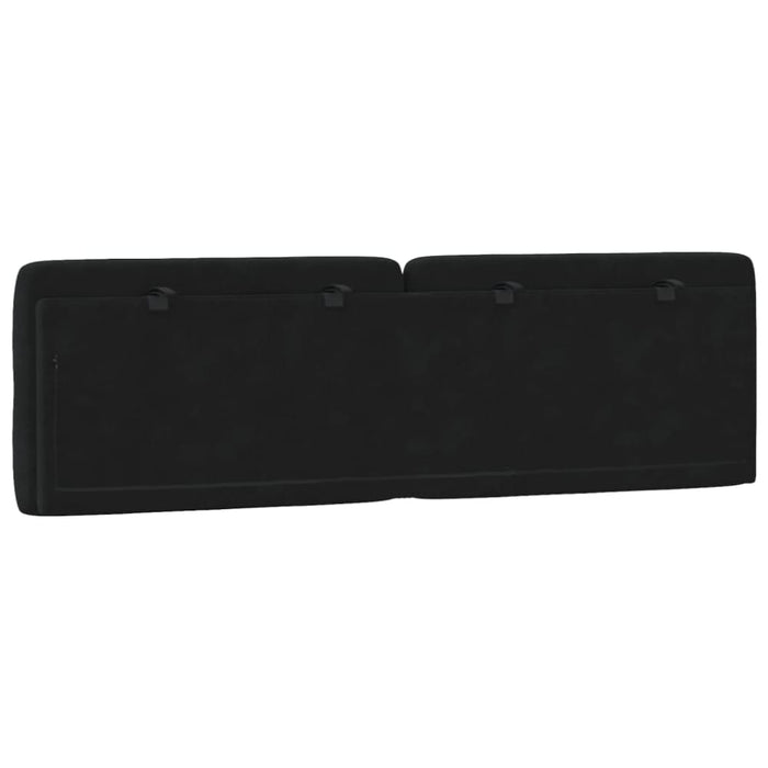 Queen Size Headboard Cushion Black 153 Cm Velvet Txbilkk
