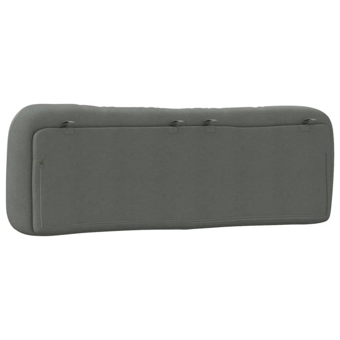 Queen Size Headboard Cushion Dark Grey 152 Cm Fabric Tialxk