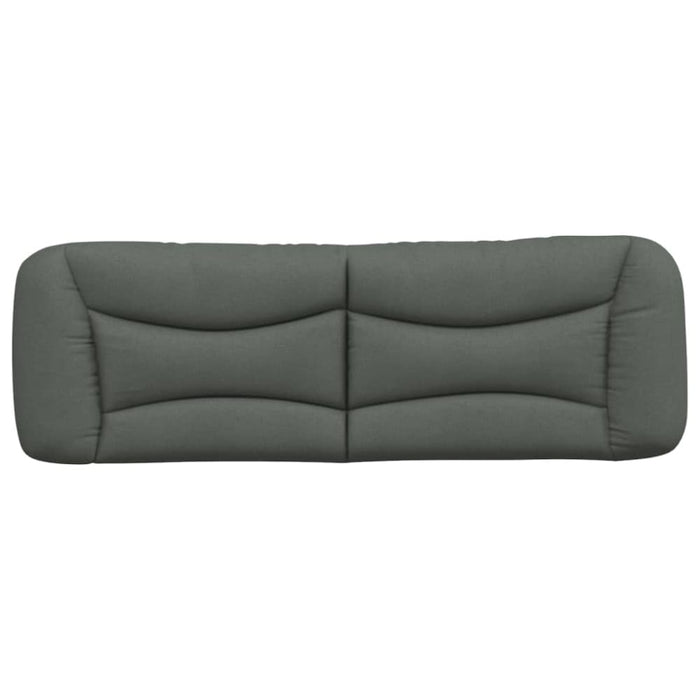 Queen Size Headboard Cushion Dark Grey 152 Cm Fabric Tialxk