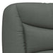 Queen Size Headboard Cushion Dark Grey 152 Cm Fabric Tialxk
