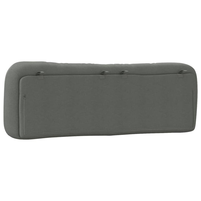 Queen Size Headboard Cushion Dark Grey 153 Cm Fabric Txbilnn