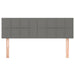 Queen Size Led Headboard Dark Grey 144x5x78/88 Cm Fabric