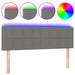 Queen Size Led Headboard Dark Grey 144x5x78/88 Cm Fabric