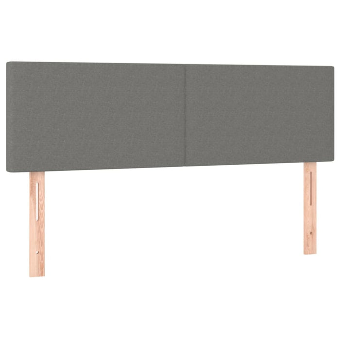 Queen Size Led Headboard Dark Grey 144x5x78/88 Cm Fabric