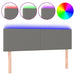 Queen Size Led Headboard Dark Grey 144x5x78/88 Cm Fabric
