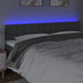 Queen Size Led Headboard Dark Grey 160x5x78/88 Cm Fabric