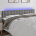 Queen Size Led Headboard Dark Grey 160x5x78/88 Cm Fabric