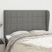 Queen Size Headboard with Ears Dark Grey 147x23x118/128 Cm
