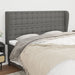 Queen Size Headboard with Ears Dark Grey 163x23x118/128 Cm