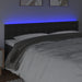 Queen Size Led Headboard Black 160x5x78/88 Cm Faux Leather