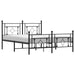 Queen Size Metal Bed Frame with Headboard and Footboard