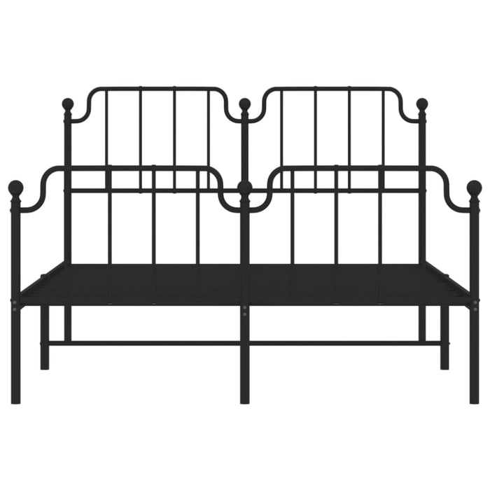 Queen Size Metal Bed Frame with Headboard