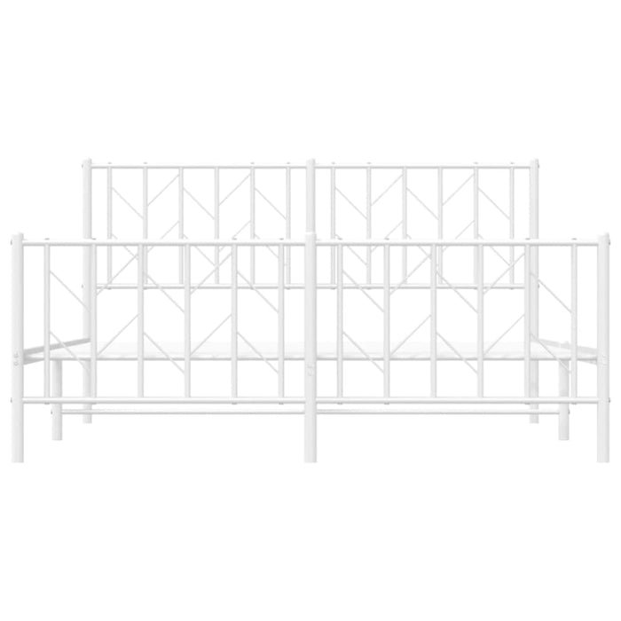 Queen Size Metal Bed Frame with Headboard