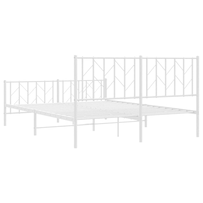Queen Size Metal Bed Frame with Headboard