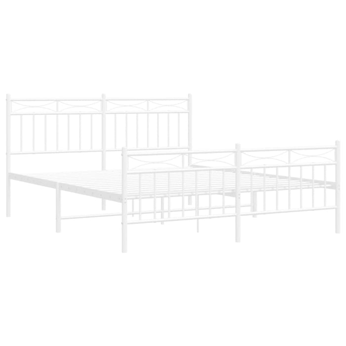 Queen Size Metal Bed Frame with Headboard