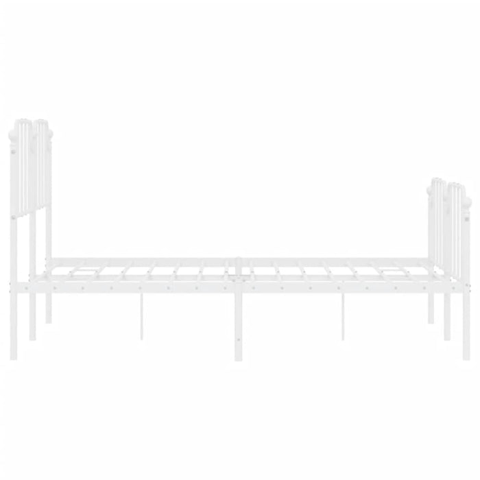 Queen Size Metal Bed Frame with Headboard