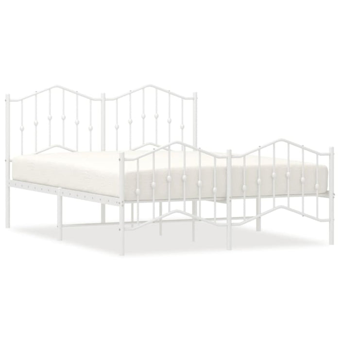 Queen Size Metal Bed Frame with Headboard