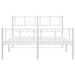 Queen Size Metal Bed Frame with Headboard and Footboard