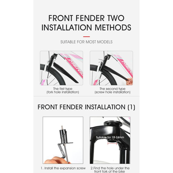 Quick Bicycle Mudguard