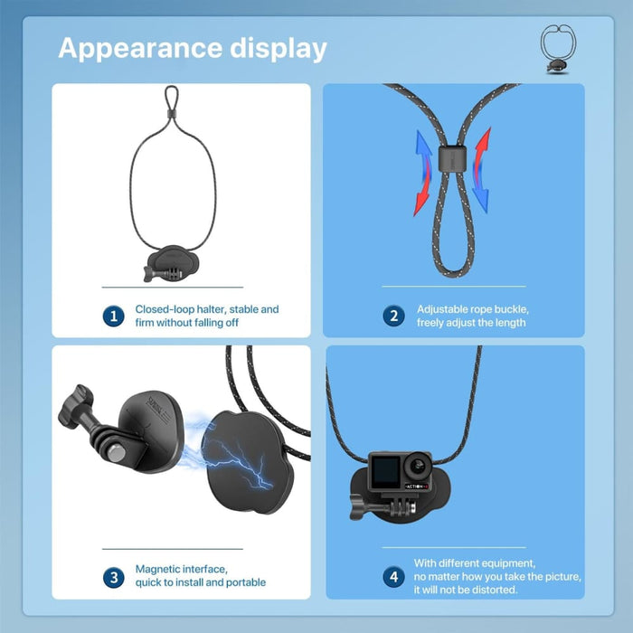 Quick Release Magnetic Holder Vlog Fpv Pov Neck Strap