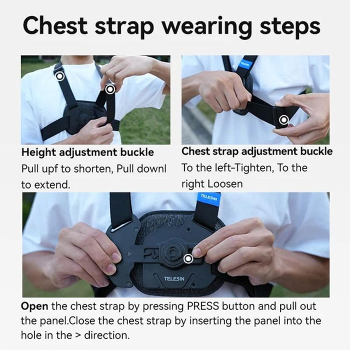 Quick Release Vest Chest Strap For Sports Camera Accessories