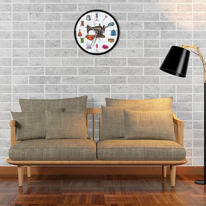 Quilting Time Seamstress Crafting Room Wall Art Clock Watch