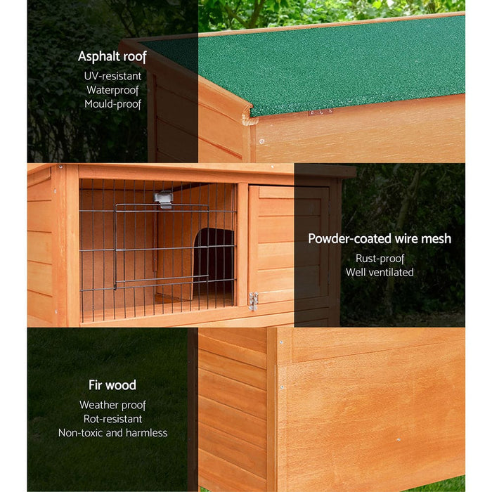 I.pet Rabbit Hutch Hutches Large Metal Run Wooden Cage