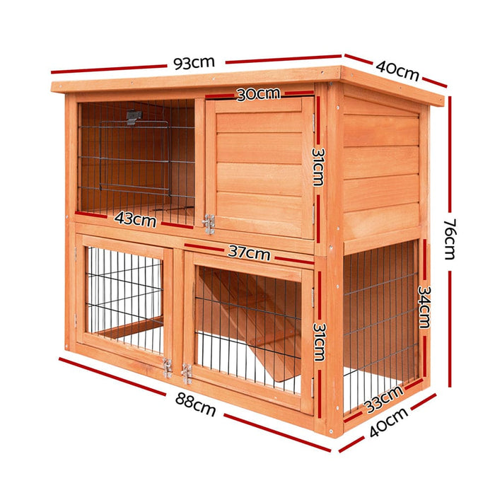 I.pet Rabbit Hutch Hutches Large Metal Run Wooden Cage