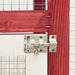 Rabbit Hutch Red and White Solid Firwood Oibnio