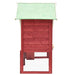 Rabbit Hutch Red and White Solid Firwood Oibnio