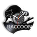 Raccoon Vinyl Record Wall Clock