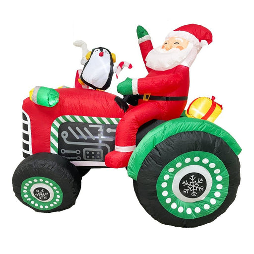 Radiant Christmas Lights Tractor Penguin Gift Xmas