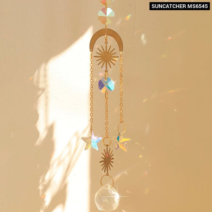 Rainbow Crystal Butterfly Suncatcher for Outdoor Decor